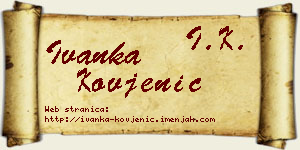 Ivanka Kovjenić vizit kartica
